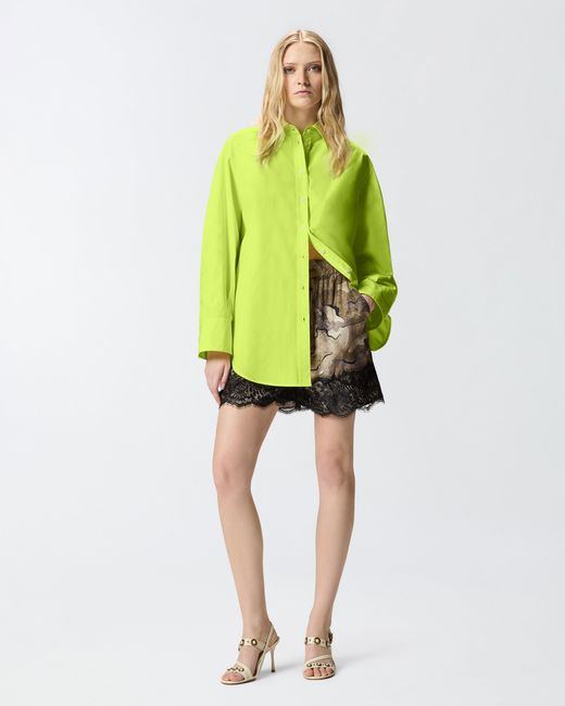 Pinko Yellow Cotton Poplin Shirt