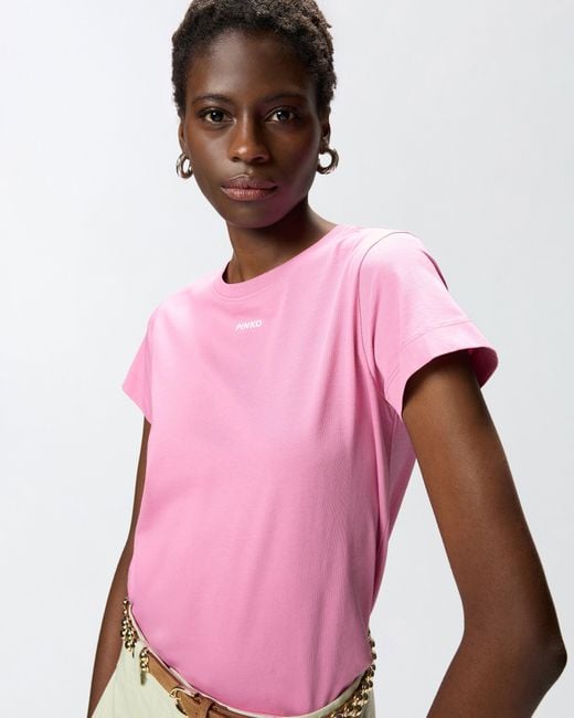 Pinko Pink T-Shirt With Logo
