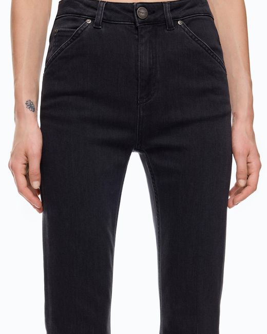 Pinko Blue Flared Stretch Denim Jeans