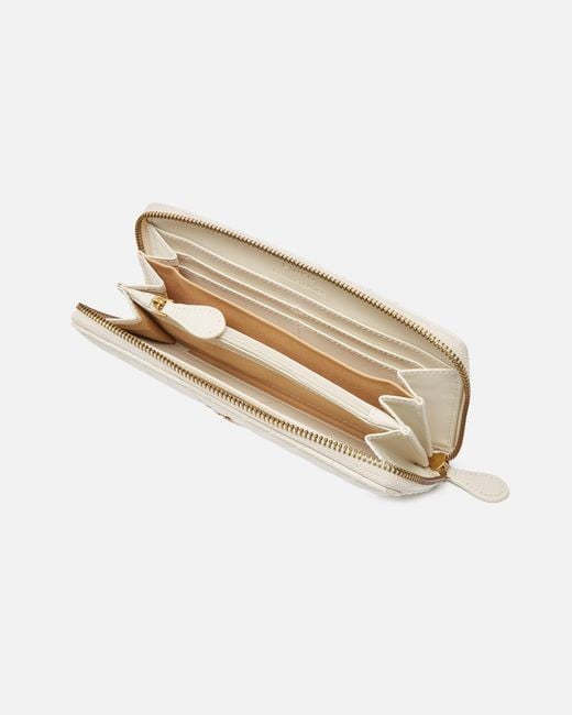 Pinko White Zip-Around Wallet
