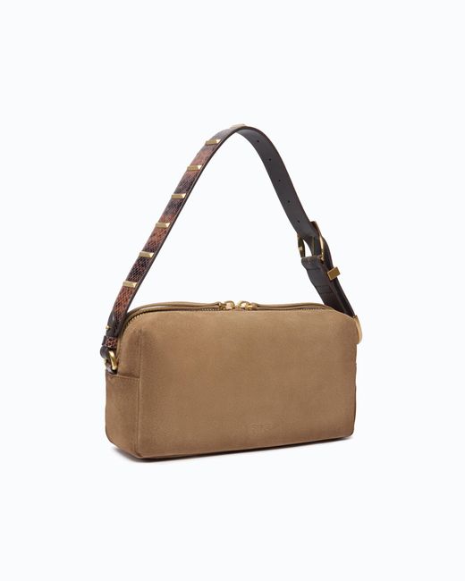 Pinko White Medium Crossbody Boston Bag