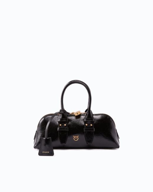 Pinko Black Escape Bag Horizontal Small Handbag