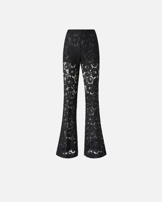 Pinko Black Flared Lace Trousers