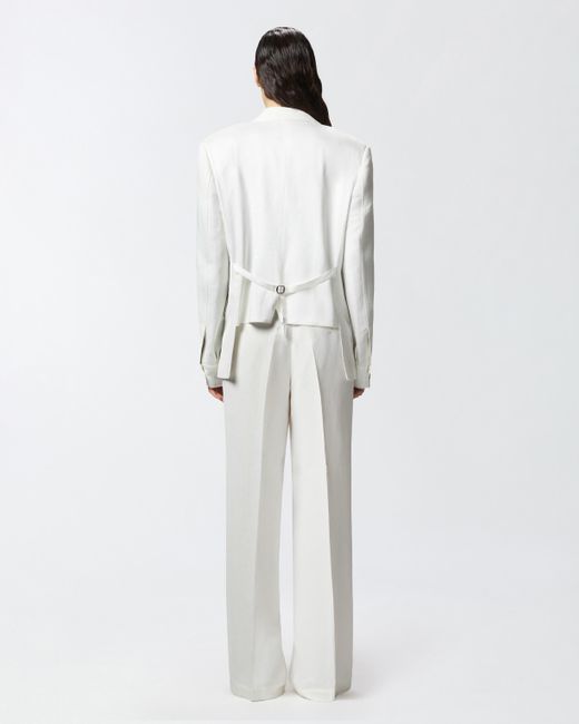 スーツ PINKO Women Jackets SIGMATICO1Z15 WHITE PINKO Equilibrato Blazer | White | FARFETCH