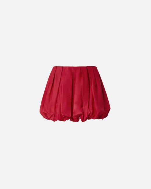 Minigonna Balloon A Pieghe di Pinko in Red