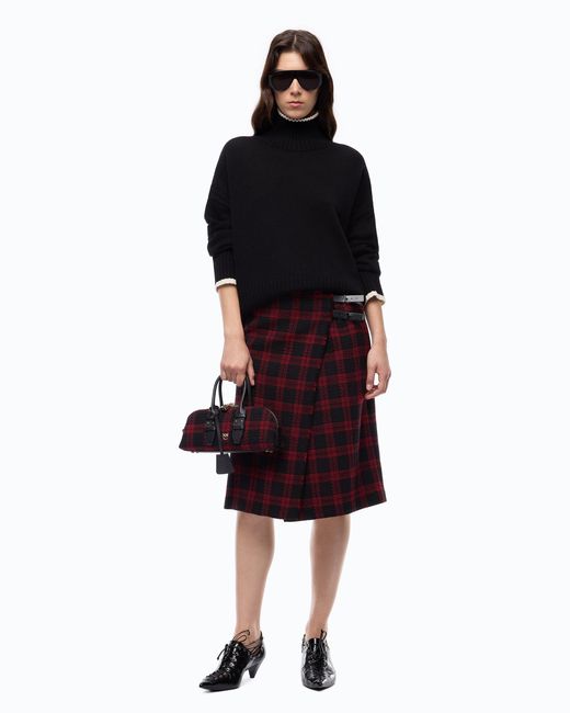 Pinko Black Wool And Cashmere Turtleneck Sweater