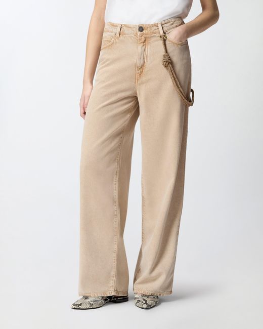 Pinko Natural Jeans With Jewel Cord