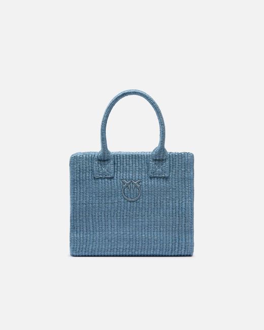 Pinko Blue Beach Small Shopping Tote
