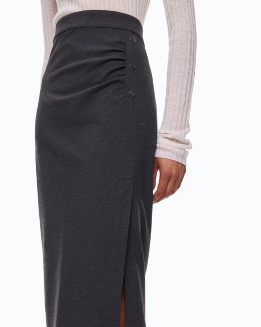 Pinko Blue Full Milano Knit Pencil Skirt