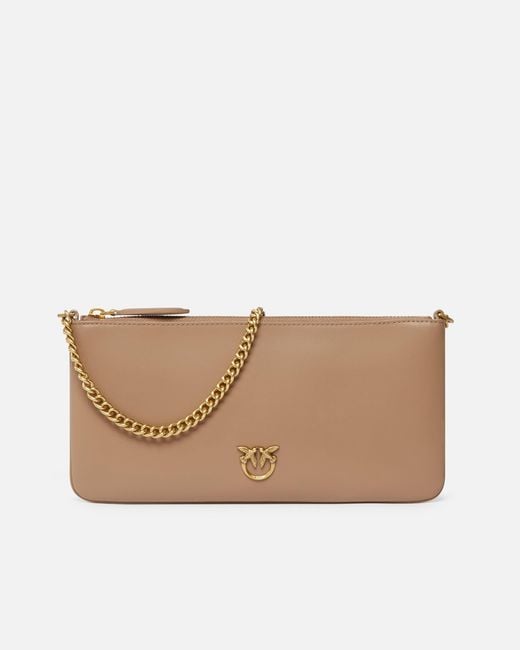 Pinko Natural Horizontal Flat Bag