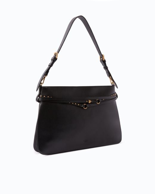 Pinko Black Belt Bag Big Large Shoulder Bag