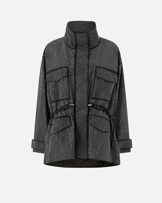 Pinko Technical Parka With Rhinestone-effect Mini Studs in