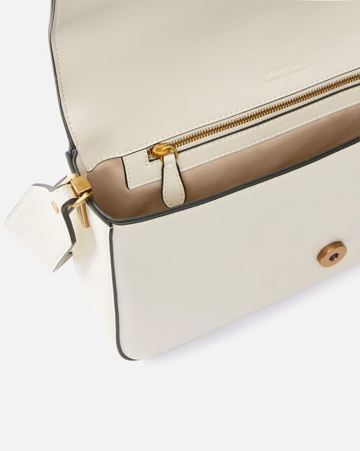 Pinko Natural Soft Leather Love Bag Large Shoulder Bag