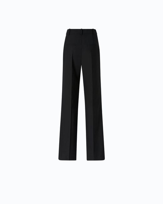 Pinko Black Tailored Wool Crêpe Trousers