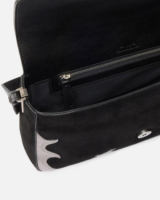 Pinko Black Love Bag One Slouchy Medium Shoulder Bag