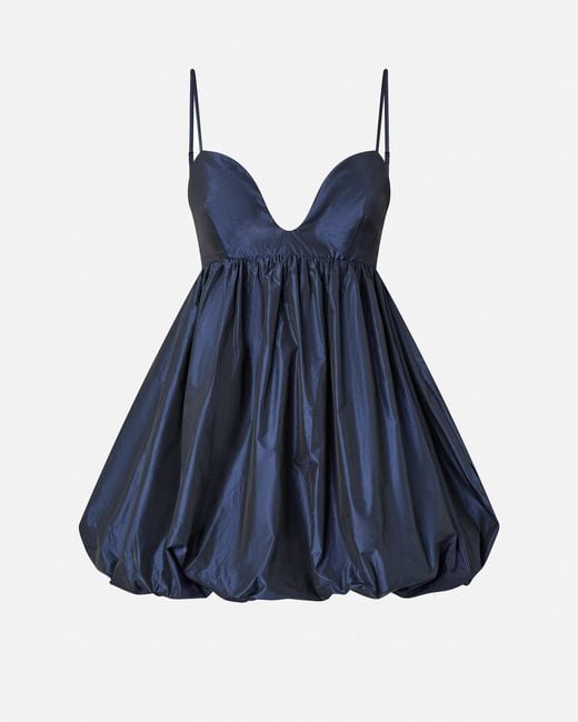 Pinko Blue Mini Dress With Balloon Skirt