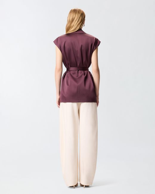 Pinko Purple Sleeveless Jacket