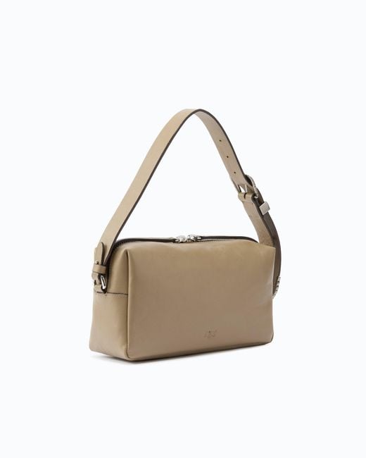 Pinko White Medium Crossbody Boston Bag