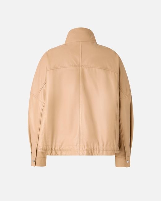 Pinko Natural Nappa Leather Blouson Jacket