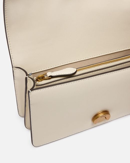 Pinko Natural Love Bag One Small Crossbody Bag In Leather