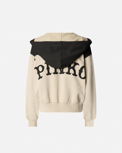 Pinko Natural V-Neck Hoodie