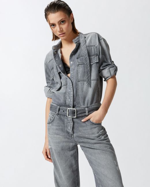 Pinko denim jumpsuit clearance
