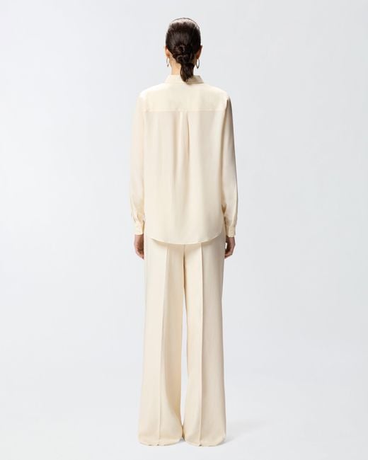 Pinko Natural Sand-Wash Silk Shirt