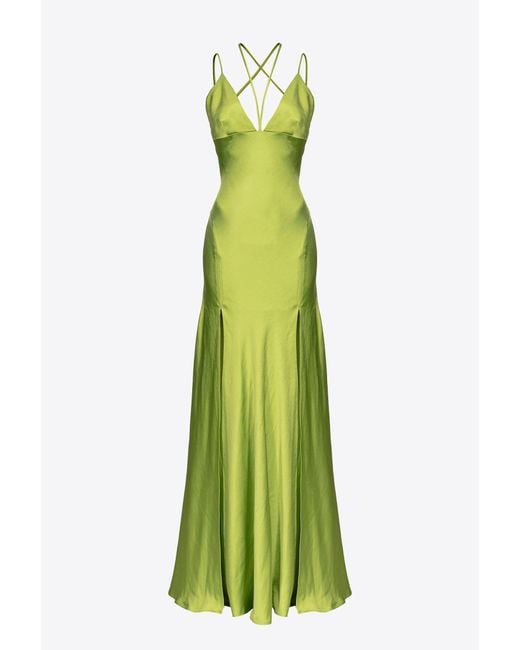 Pinko Green Maxi Dress