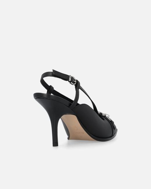 Pinko White Sling-Back Pumps