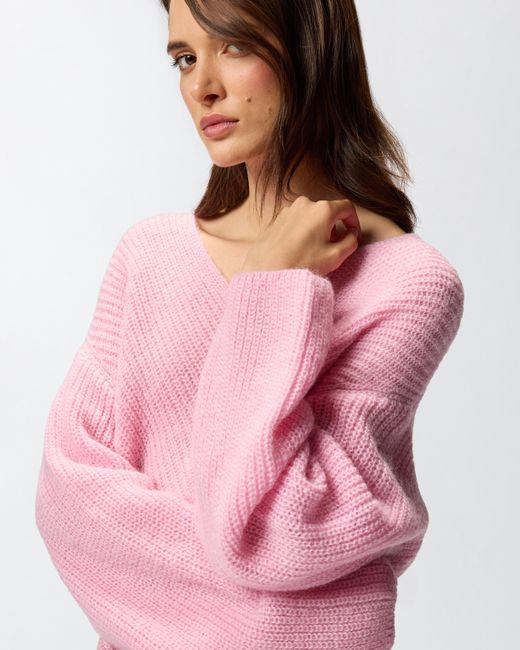 Pinko Pink Boat-neck Sweater
