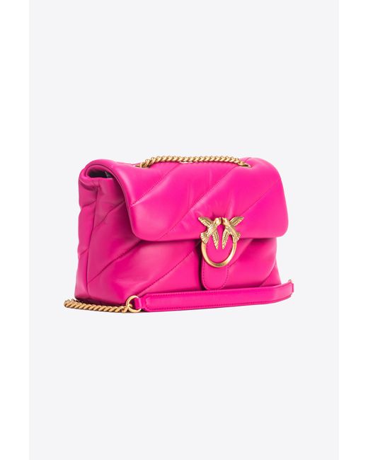 Pinko Pink Classic Love Bag Puff Maxi Quilt