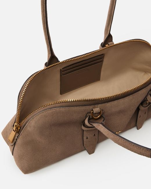 Pinko Brown Escape Bag Horizontal Large Shoulder Bag