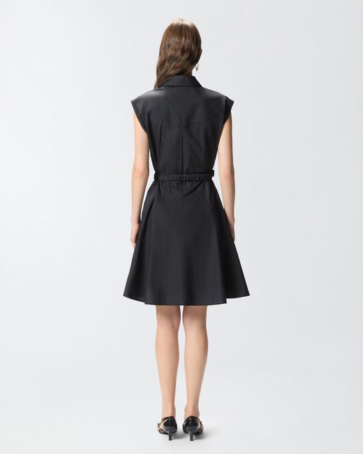 Pinko Black Shirt Dress With Love Birds Belt