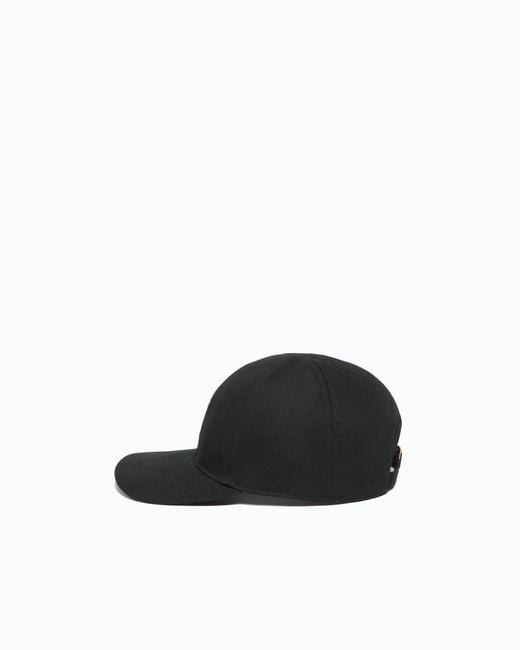 Pinko Black Cap With Peak And Love Birds Logo