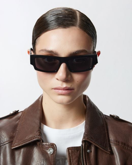 Pinko White Rectangular Sunglasses