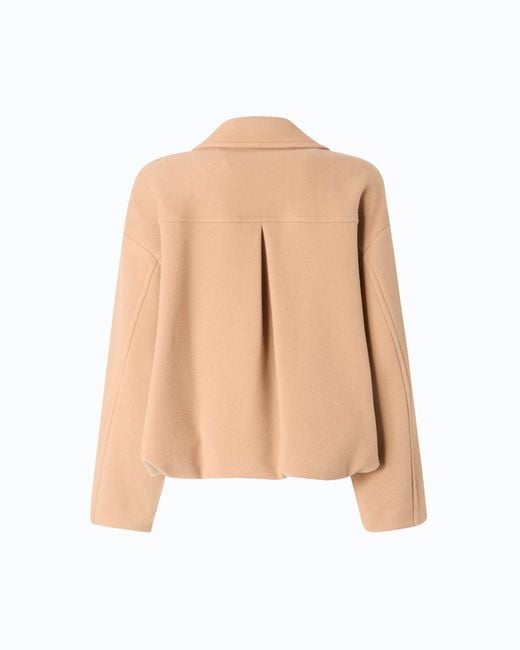 Pinko Natural Double-Breasted Pea Coat
