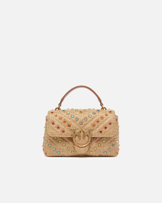 Borsa Piccola A Mano Lady Love Bag Puff di Pinko in Natural