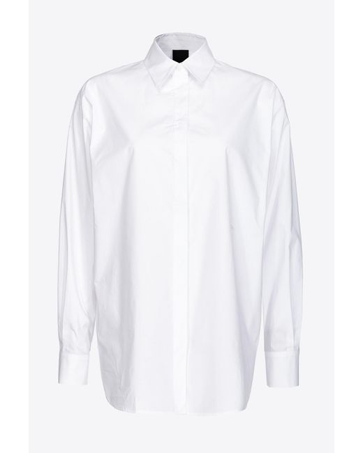 Pinko White Popeline-Hemd, Leuchtendes Weiß