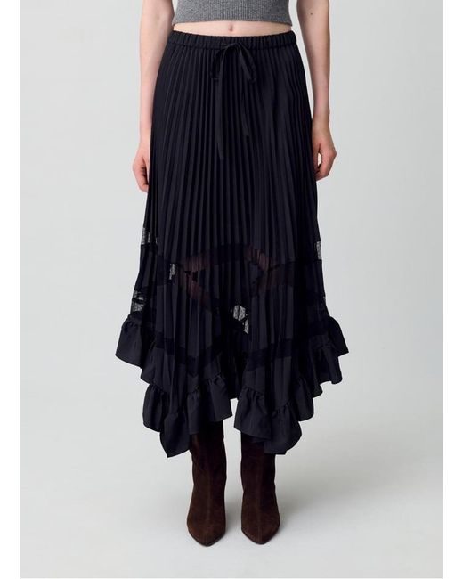 Jupe Longue Plissée Femme Claudie Pierlot en coloris Blue