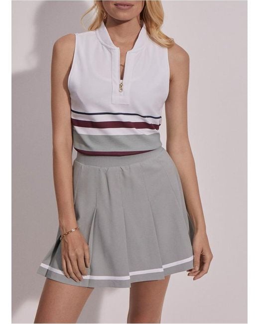 Débardeur Zippé Et'Sérigraphié À Col Teddy Femme Varley en coloris Gray