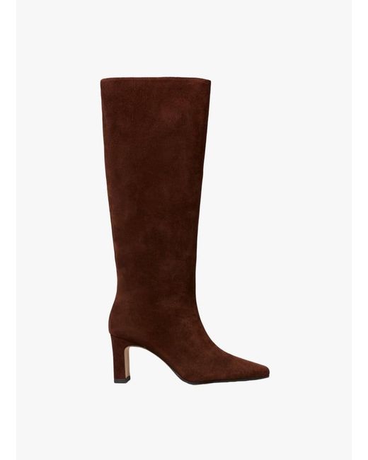 Bottes En Cuir Velours Femme Claudie Pierlot en coloris Brown