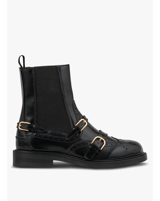 Bottines En Cuir Femme Sandro en coloris Black