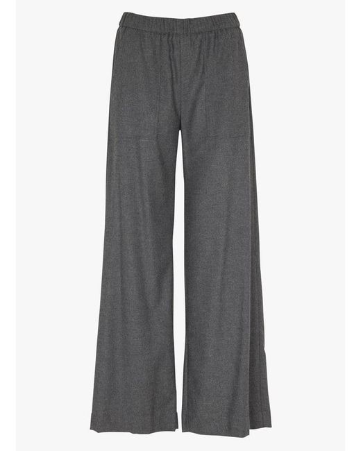 Pantalon Large En Laine Mélangée Femme Diega en coloris Gray