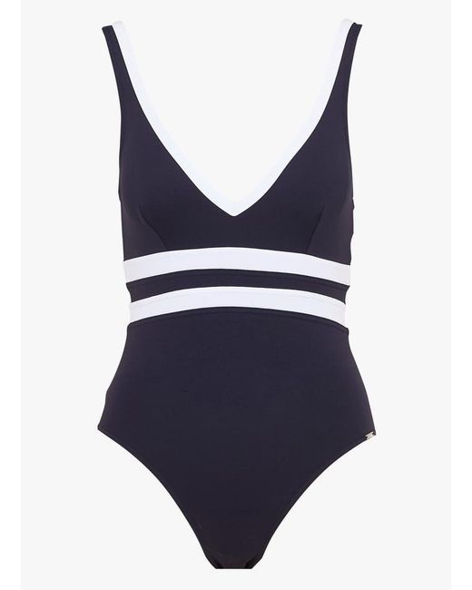 Maillot De Bain 1 Pièce À Bretelles Livia en coloris Blue