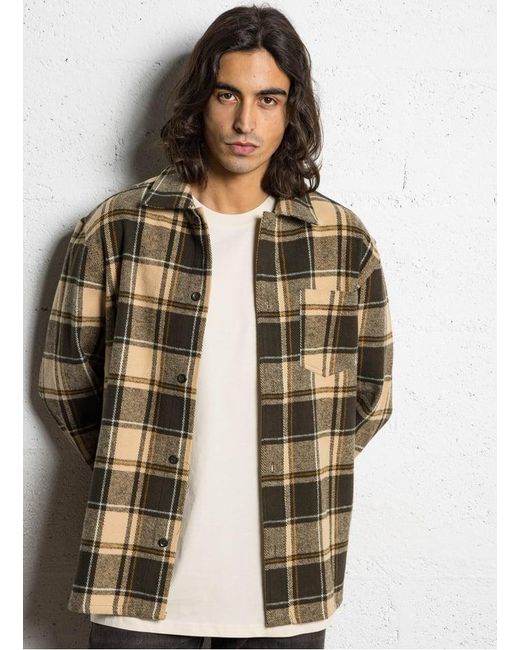 Surchemise Droite À Carreaux Les Deux pour homme en coloris Brown