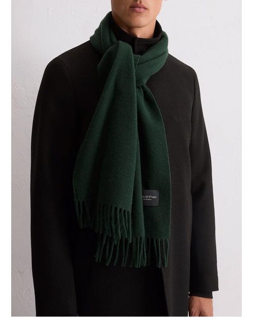 Echarpe Unie À Franges En Laine Marc O' Polo pour homme en coloris Black
