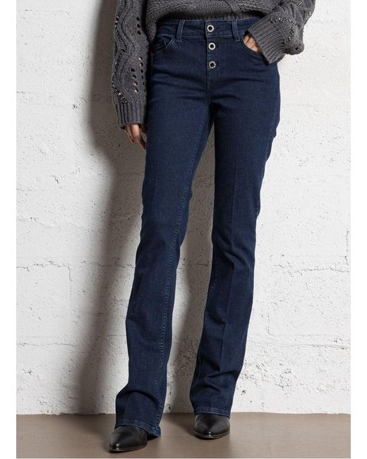 Jean Bootcut En Coton Mélangé Femme Liu Jo en coloris Blue