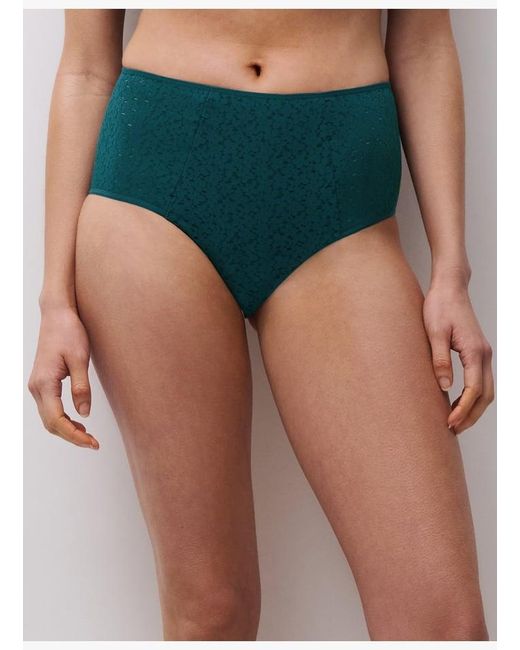 Culotte Taille Haute En Dentelle Chantelle en coloris Green