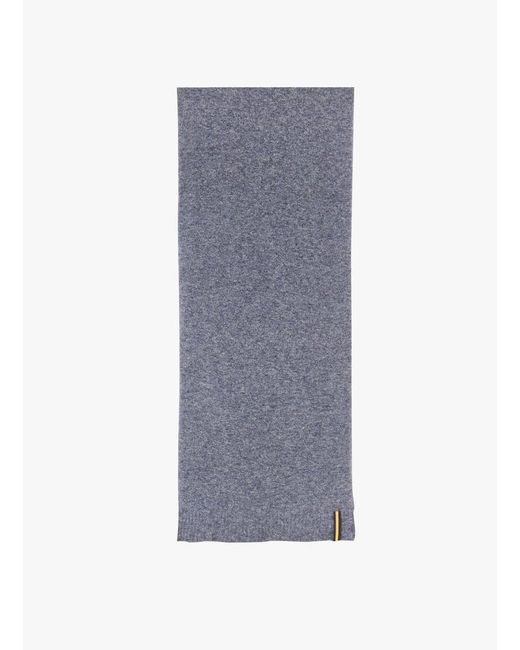Echarpe En Laine Mélangée K-Way en coloris Gray