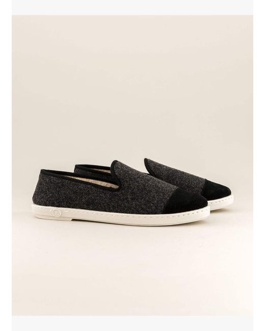 Chausson Femme Laine, Foncé Noir Femme Angarde en coloris Natural